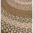 Bryiana Farmhouse Braided Jute Green Area Rug-423962938