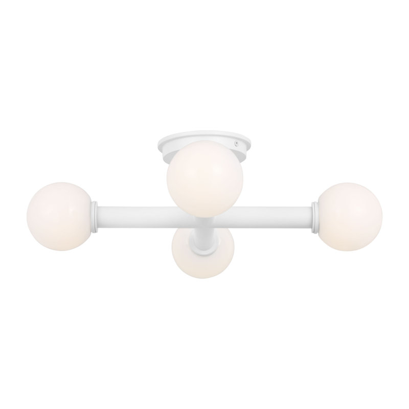 4 - Light Semi Flush Mount
