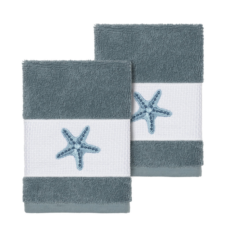 Lydia Turkish Cotton Washcloth, Teal