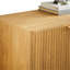 59" Modern Wavy Sideboard, Curved Contour Design Storage Cabinet, 4-Door Cabinet With Storage Function, Suitable For Kitchen/Bedroom/Living Room, 59.0"L X 15.7"W X 27.7"H