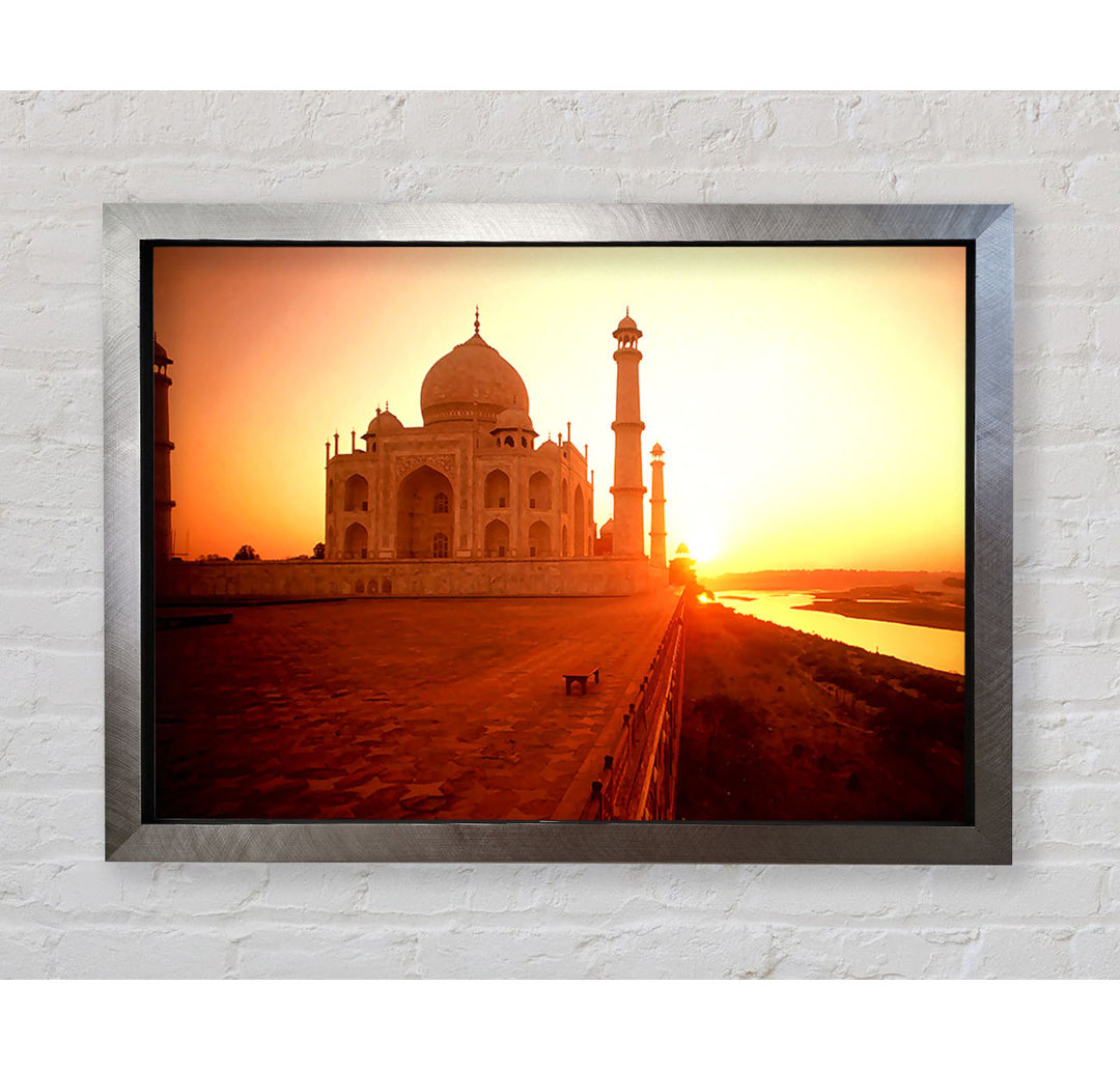 Das Taj Mahal bei Sonnenuntergang Indien - Einzelne Bilderrahmen Kunstdrucke