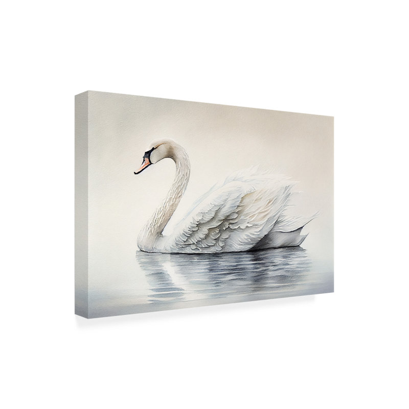 Art sur toile Adreyona Sasha le cygne, H 30 po x l 47 po x P 2 po