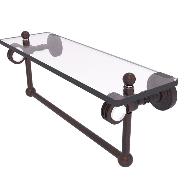 Tablette à support Jarrell, H 5,12 po x l 16 po x P 6,4 po, Bronze vénitien