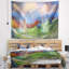 Tapisserie en polyester « huts » sur les montagnes d’automne avec accessoires suspendus inclus-28499936
