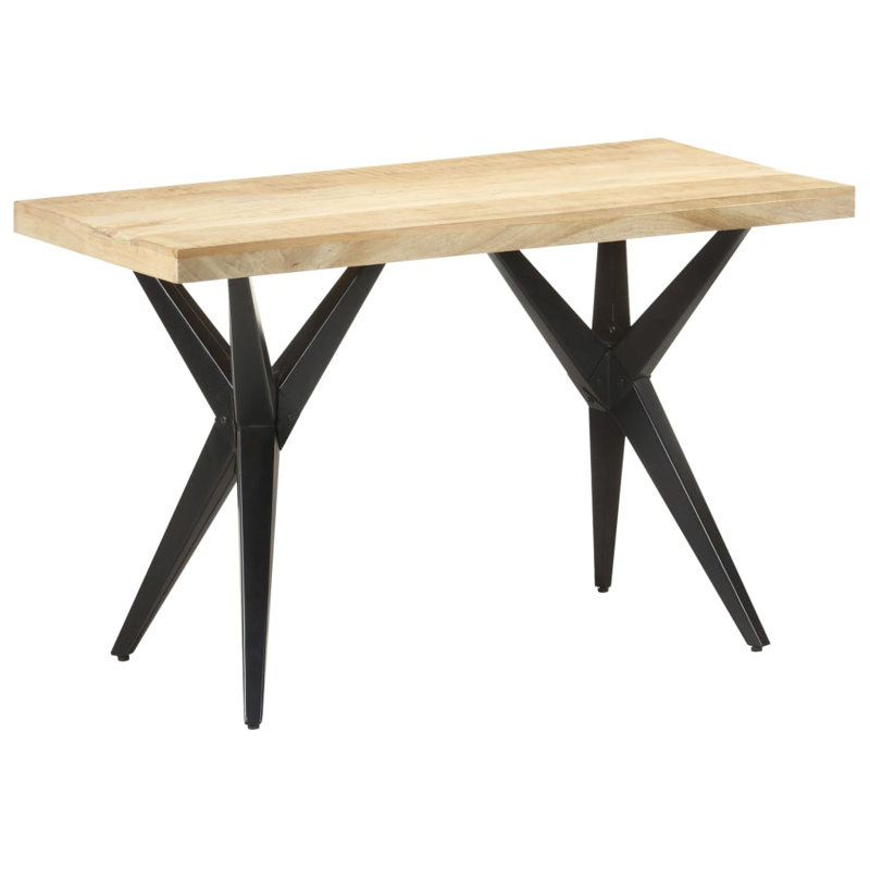 Cabrillo Solid Wood Top Metal Base Dining Table