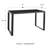 Malmesbury Metal Base Writing Desk-1669151979