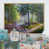 Toile naturelle avec cadre flottant