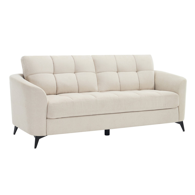 Rozalin 6 Seater Linen Sofa, Beige