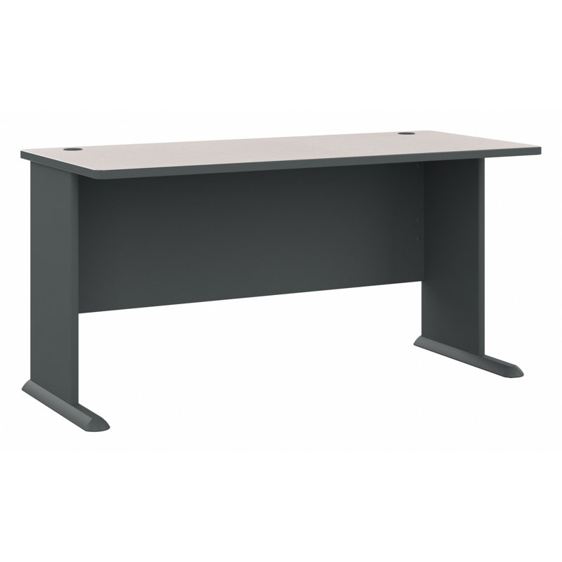 Series A Desk Shell, Slate, 29.66" H x 59.57" W x 26.81" D