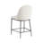 Lalia Hammered Forged Steel Upholstered Counter Height Curved Chair-1331024330