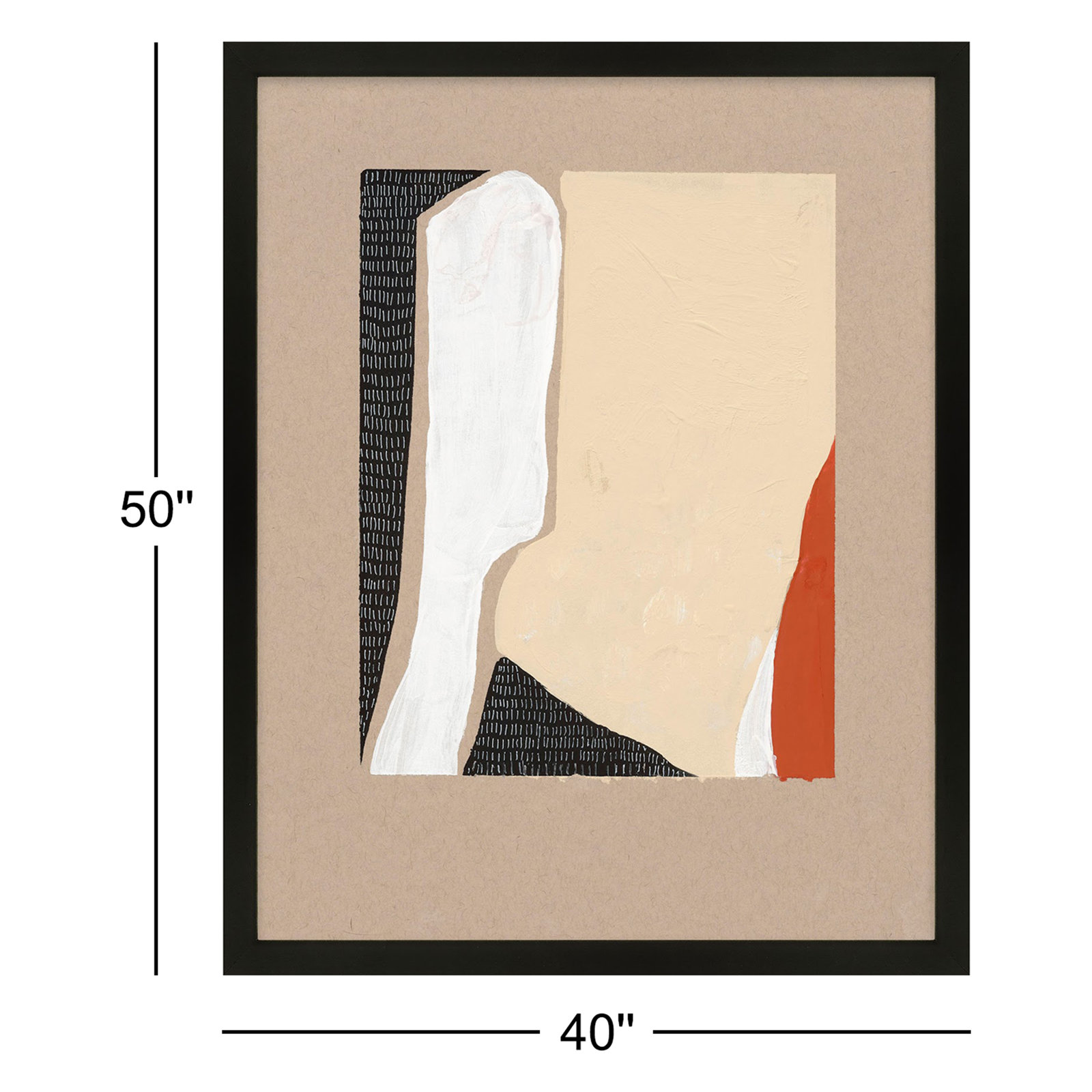Ladner "Distant View 2" Print by Andrea Stokes, 40" W x 50" H, Black Framed