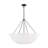 Alexa Hampton Stassi Dining Room Chandelier With White Linen Shade-885725233-885725243-885725237