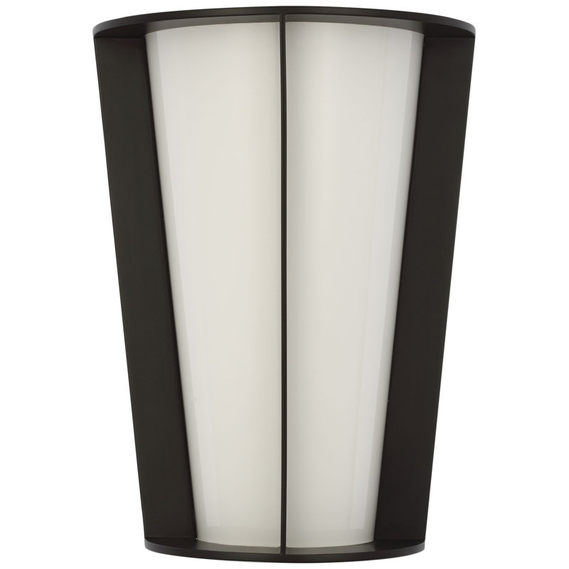Barbara Barry Phinn 12" Tapered Sconce, Steel, Modern Iron