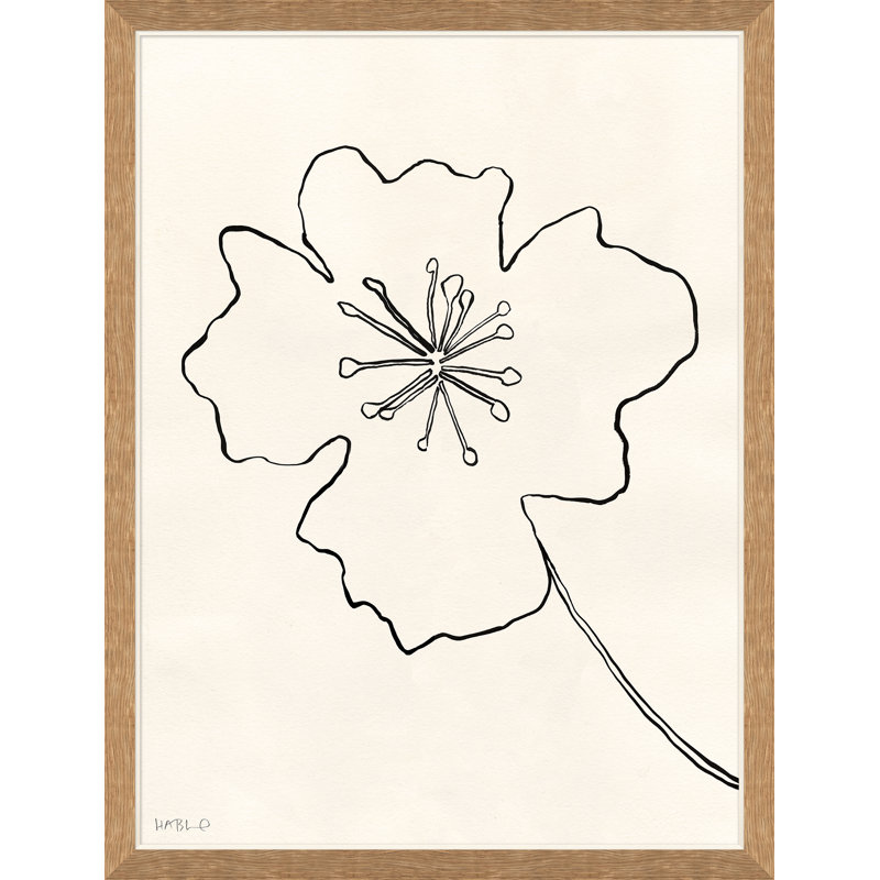 Dessin au trait I par Susan Hable - Peinture encadrée sur papier
