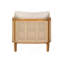 Chaise avec accoudoirs d'extérieur rembourrée, ensemble de 2