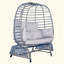 Balancelle pour 2 personnes avec structure et coussin à bascule