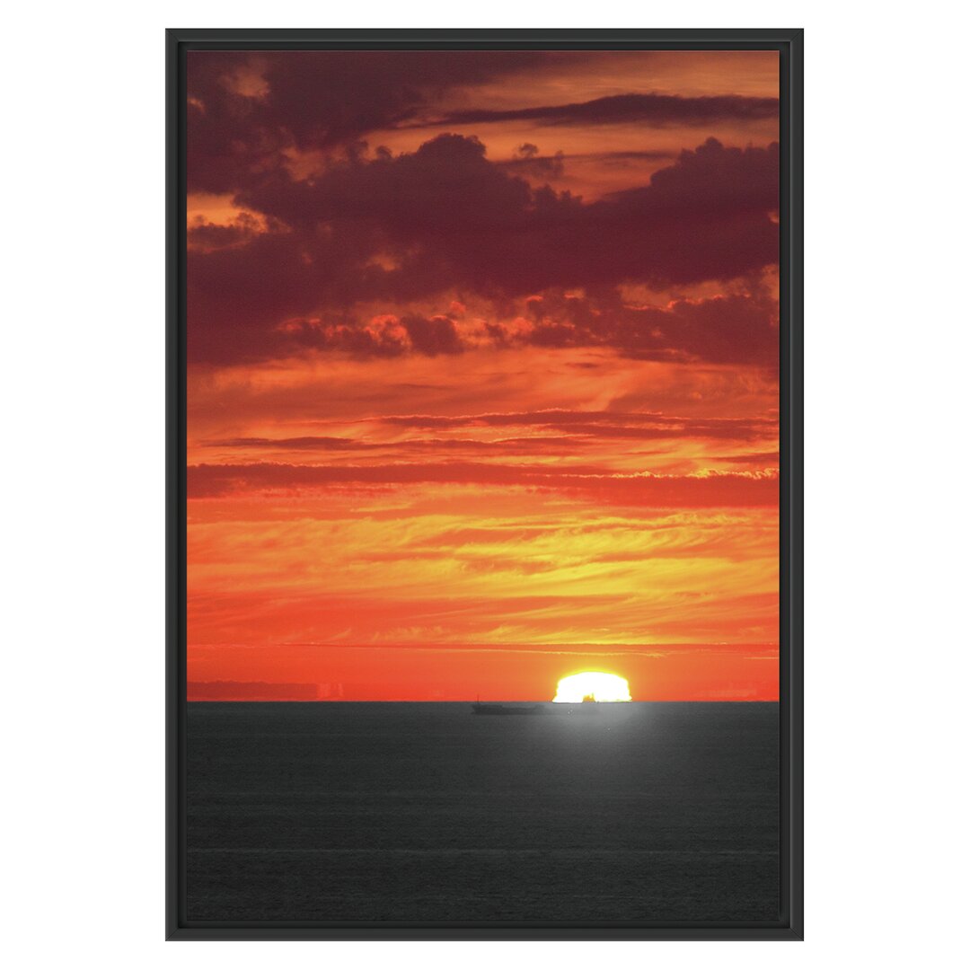 Gerahmtes Poster Sunset over Sea