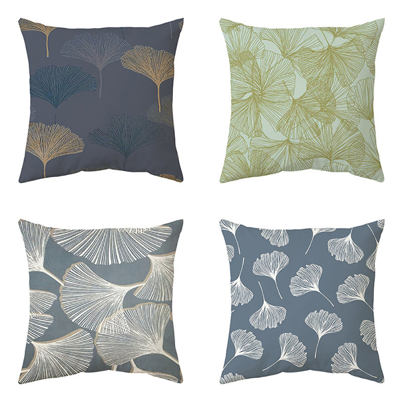 Indoor / Outdoor Floral Square Cushion Cover