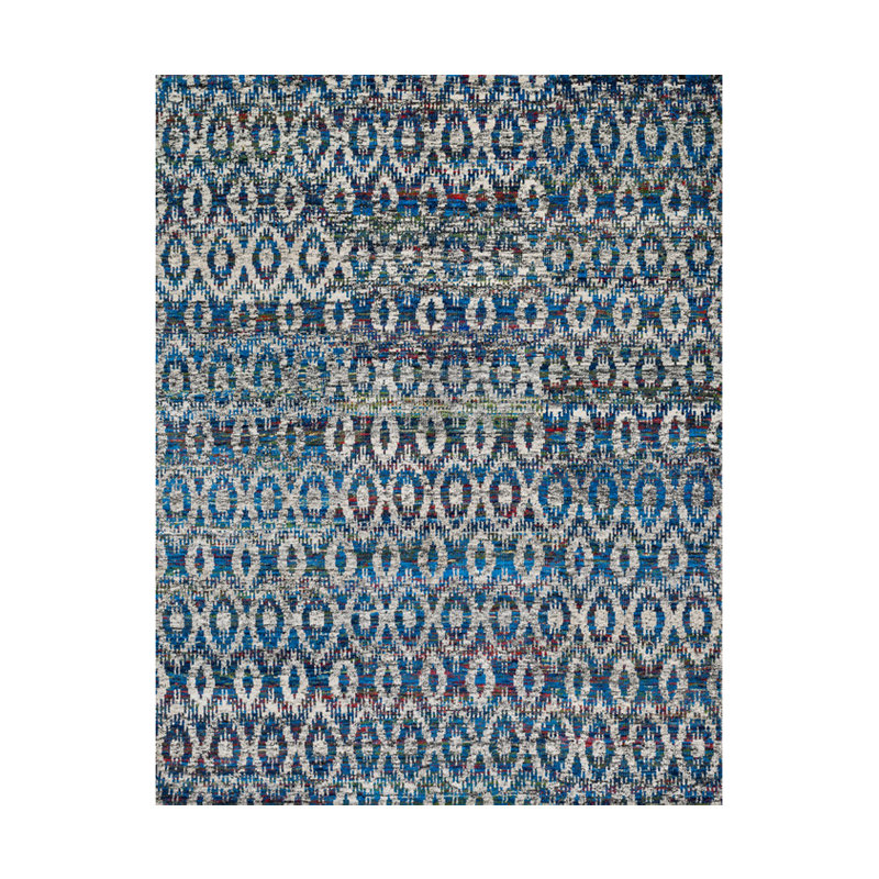 Morley Silk Ikat Indoor Rug, Rectangle 7'9" x 9'9"