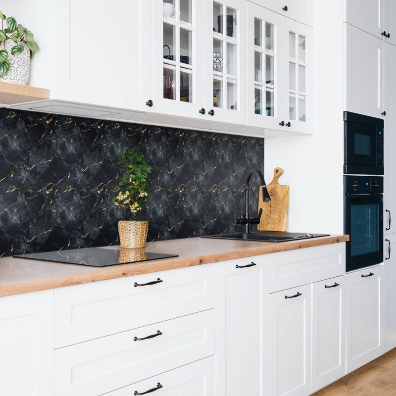 Bumgardner 50x100 cm Pvc Singular Tile Black