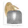 Kurve Downlight Wall Sconce Shown In Graphite Finish With 6" Textured Glass