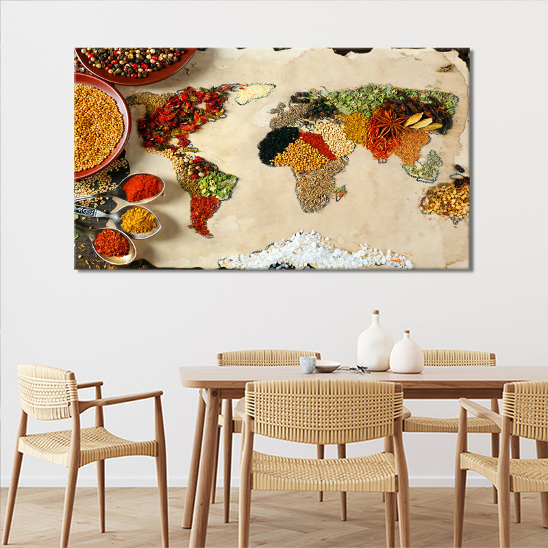 Food & Drink Collection A World Of Spices - Wrapped Canvas Print, 61cm H x 101cm W x 2cm D