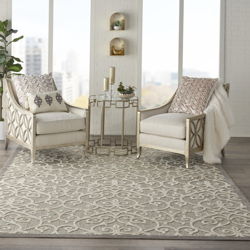 Tapis naturel moderne ikat Newton, Rectangle 9 pi 6 po x 13 pi