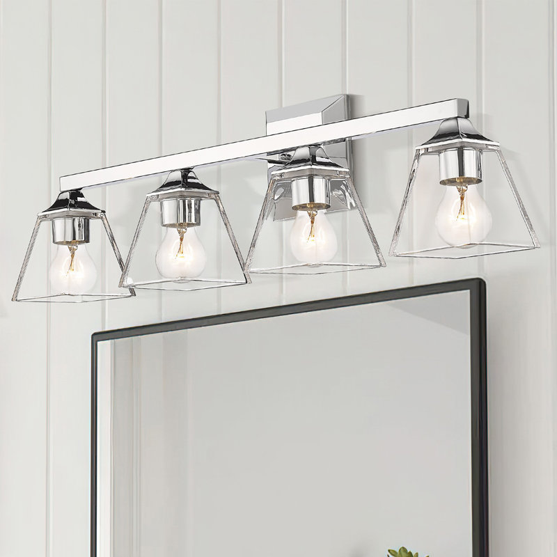 Éclairage pour meuble-lavabo à 4 lumières à intensité variable Larocca, Chrome