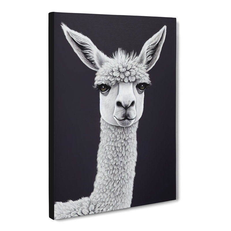 Inshore Face Of A Llama Vol.2 - Wrapped Canvas, 76cm H x 50cm W x 3cm D