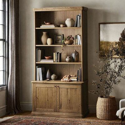 Simple Retro Distressing Wooden Bookcase