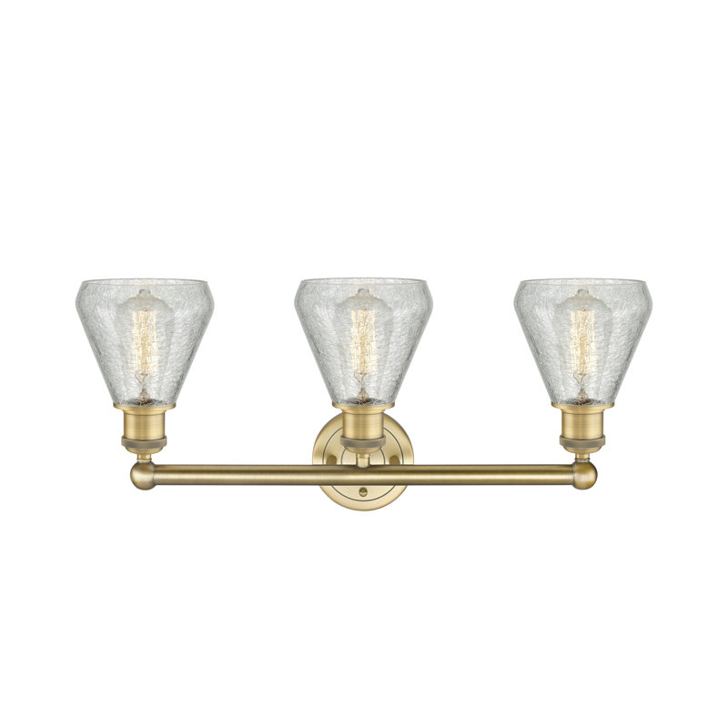 Éclairage pour meuble-lavabo 3 lumières 24 pouces Petronille, Laiton brossé