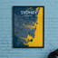 Sydney City Map - No Frame Print-1092482269