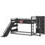 Lit mezzanine en métal peu encombrant avec caractéristiques de jeu intégrées-500430399-500430393
