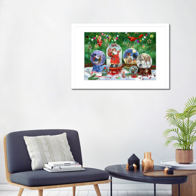 Magie de Noël I - reproduction d'art murale - papier d'art encadré