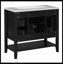 Meuble-lavabo simple 36 po avec plateau en céramique Moneisha-2015915094