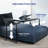 VIVO Black Mobile Height Adjustable Desk for Kids and Adults, Interactive Workstation