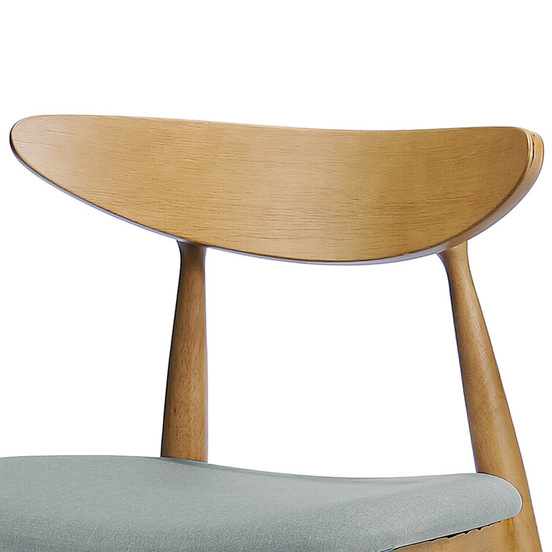 Chaise de salle à manger rétro, Naturel, Beige