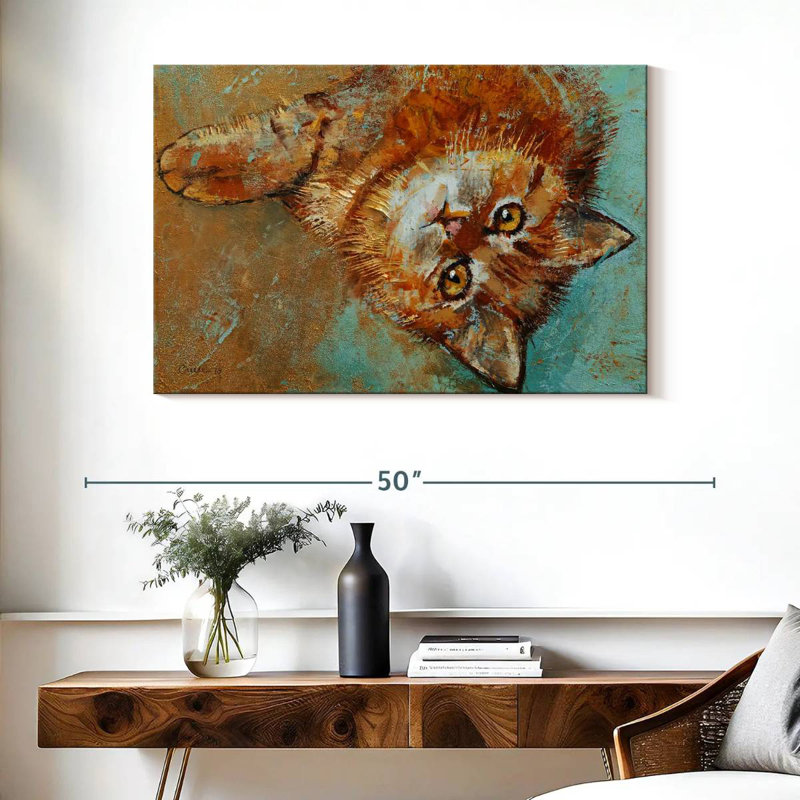 Bébé tigre, H 26 po x l 39 po