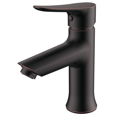 Single-Hole Single-handle Bathroom Faucet with Drain Assembly
