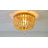 Ohlone Farmhouse Wood Beaded/Metal LED Flush Mount-70777069-123703379