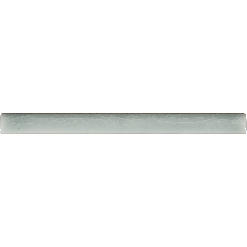 6" x 0.625" Ceramic Quarter Round Tile Trim, Morning Fog