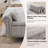 Lunara 66" W Bedroom Storage Bench End of Bed King Size with Nailhead Trim,Roll Arms,Hidden Dual Pockets and 2 Pillows-1307746005-1278315610