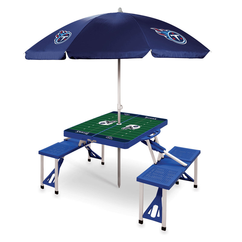 NFL Patio Dining Set with Rectangular Table, Indianapolis Colts, Blue