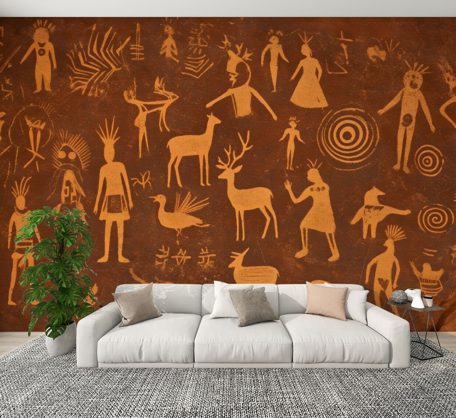 Red Barrel Studio® Vintage Peel and Stick Wallpaper Ancient Tribal ...