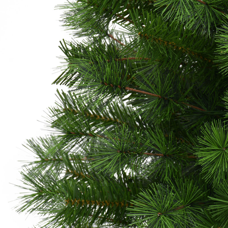 Ensemble de 2 arbres de Noël artificiels en pot pré-éclairés à piles