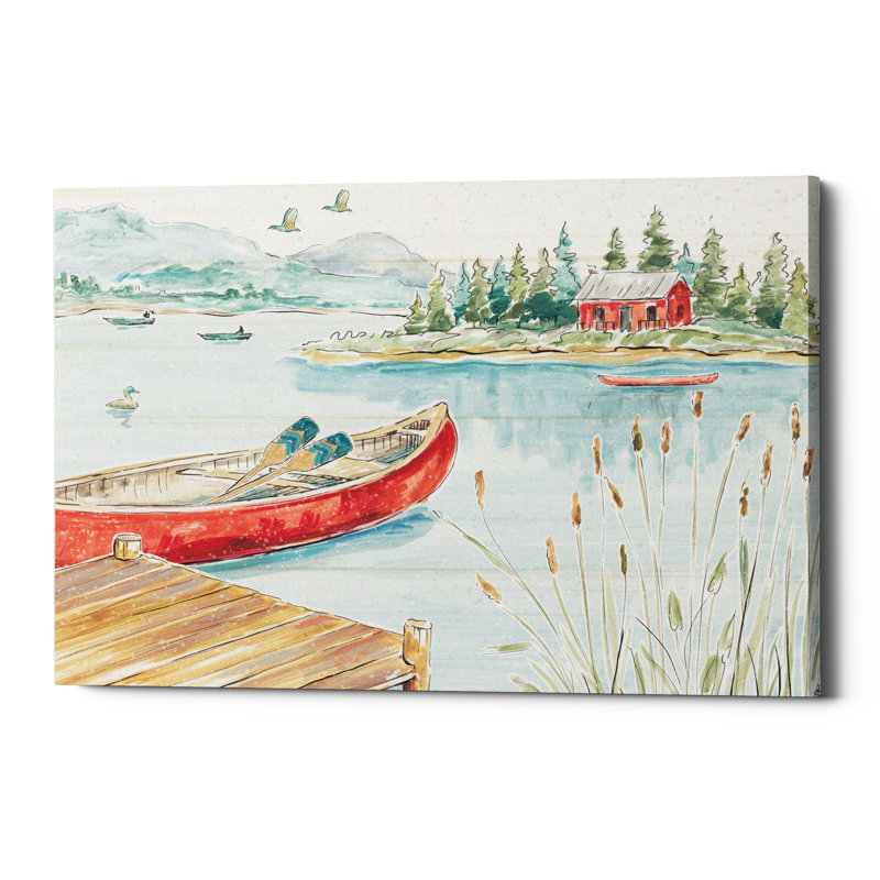 « lake moments i », impression sur toile, H 40 po x l 60 po x P 1,5 po