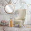 Velvet Wingback Chair-1777211403