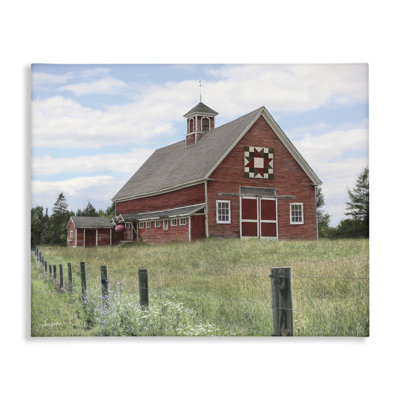 Rustic Barn Fence Posts Canvas Wall Art by Lori Deiter