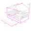 Lit double en bois avec lit gigogne simple et garde-corps-248913776