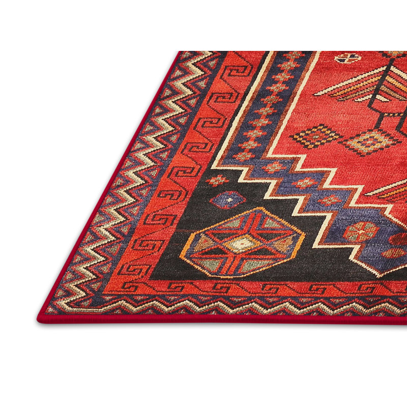 Tapis rouge à motif sud-ouest, Rectangle 7 pi x 10 pi